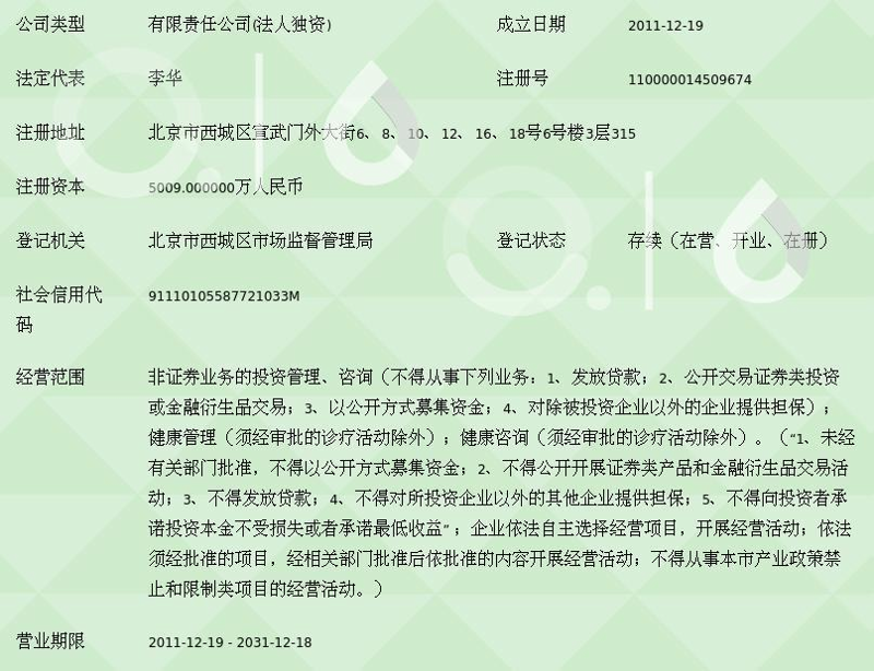 北京投资管理